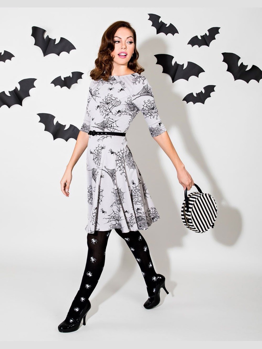 Unique Vintage Spider Web ModCloth Spider Web Dress size Medium READ